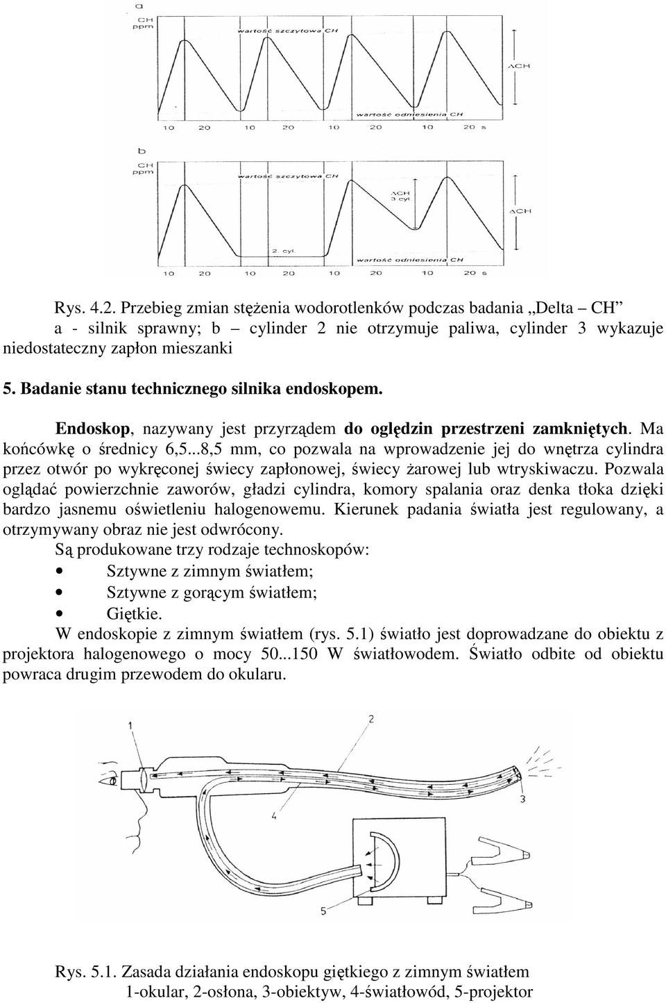 ..8,5 mm, co pozwala na wprowadzenie jej do wntrza cylindra przez otwór po wykrconej wiecy zapłonowej, wiecy arowej lub wtryskiwaczu.