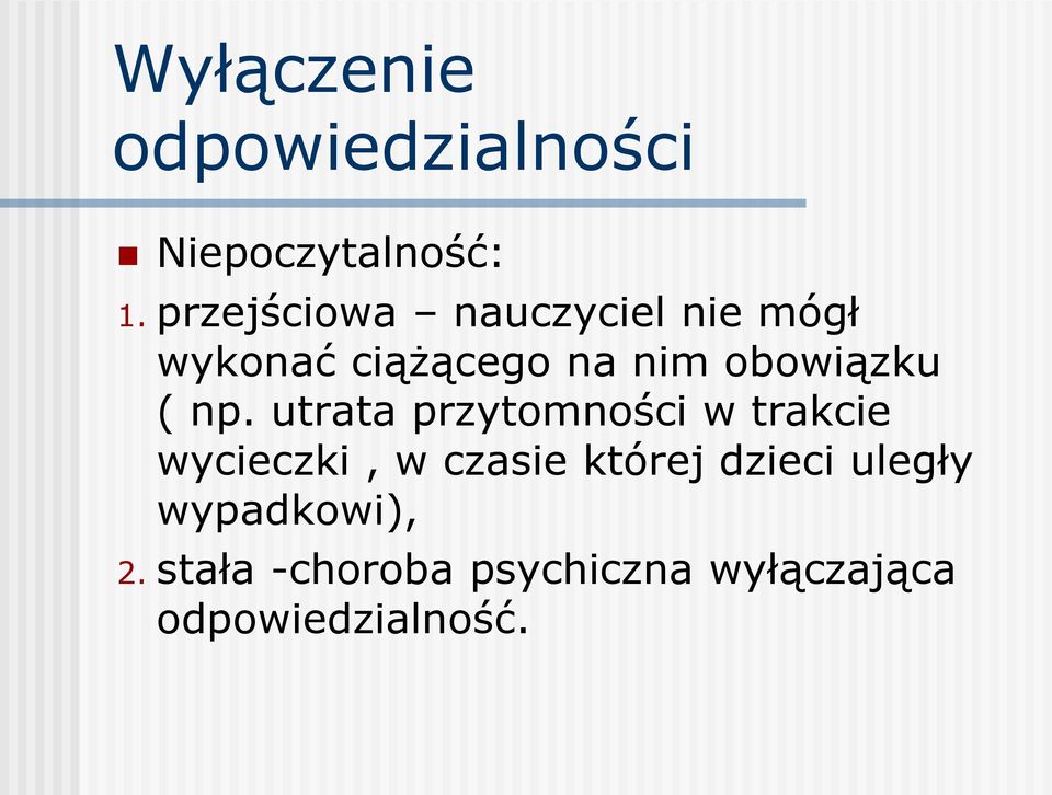 obowiązku ( np.