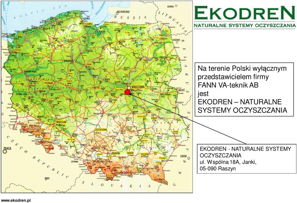 SYSTEMY OCZYSZCZANIA EKODREN - NATURALNE