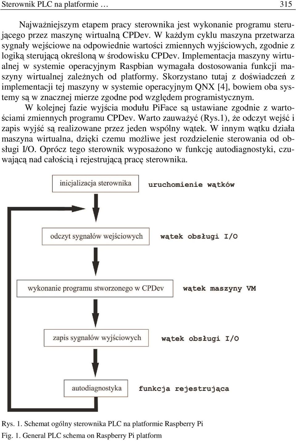 Implementacja maszyny wirtualnej w systemie operacyjnym Raspbian wymagała dostosowania funkcji maszyny wirtualnej zależnych od platformy.