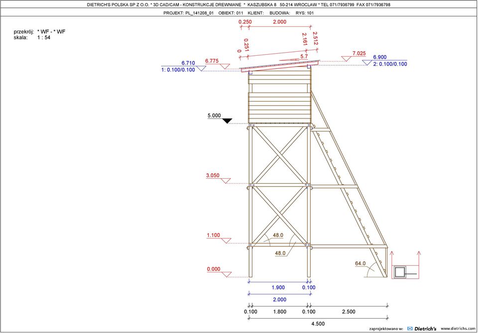 O. * 3D CAD/CAM - KONSTRUKCJE DREWNIANE * KASZUBSKA 8 50-214 WROCLAW * TEL 071/7936799 FAX