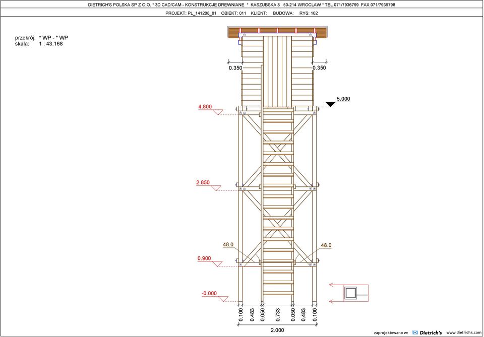 skala: 1 : 43.168 0.350 0.350 4.800 5.000 2.