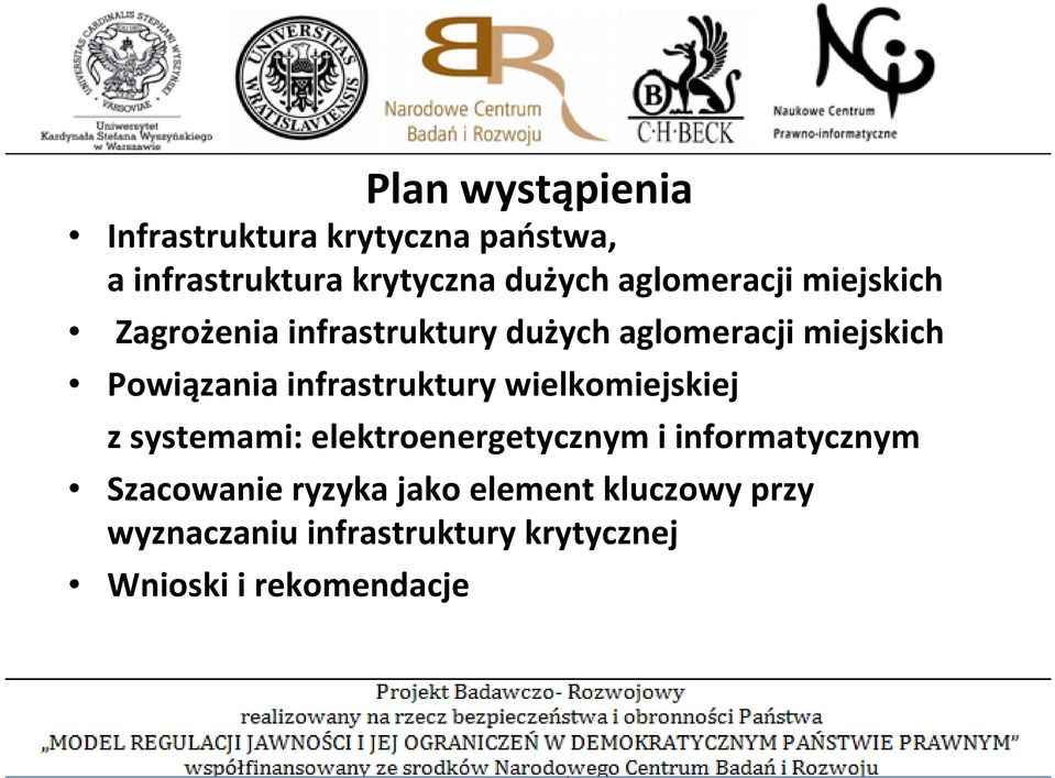 infrastruktury wielkomiejskiej z systemami: elektroenergetycznym i informatycznym