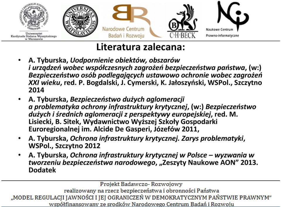 Bogdalski, J. Cymerski, K. Jałoszyński, WSPol., Szczytno 2014 A.