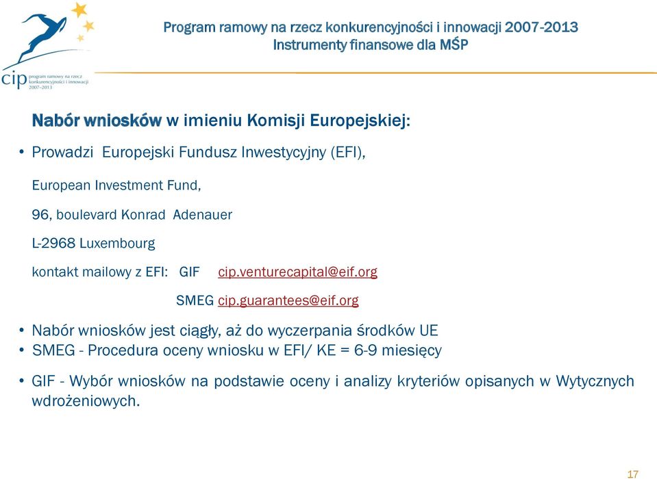 org SMEG cip.guarantees@eif.