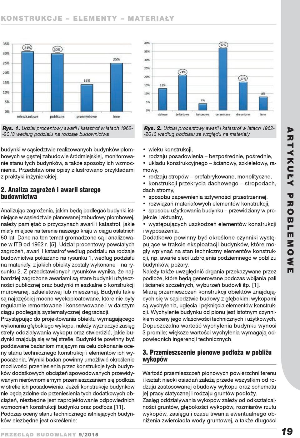 monitorowanie stanu tych budynków, a także sposoby ich wzmocnienia. Przedstawione opisy zilustrowano przykładami z praktyki inżynierskiej. 2.