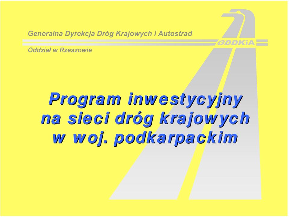 Program inwestycyjny na