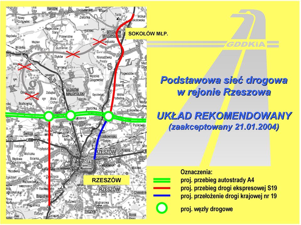 REKOMENDOWANY (zaakceptowany 21.01.2004) RZESZÓW Oznaczenia: proj.