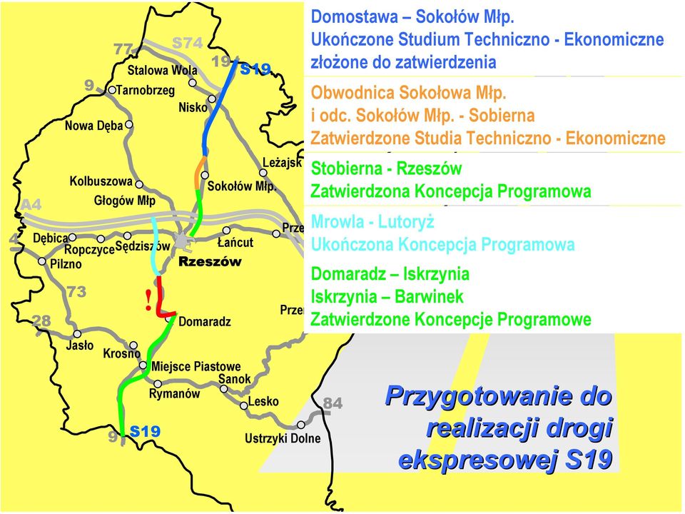Ukończone Studium Techniczno - Ekonomiczne Obwodnica Sokołowa Młp. i odc. Sokołów Młp.