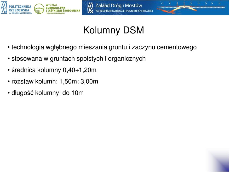 spoistych i organicznych średnica kolumny 0,40