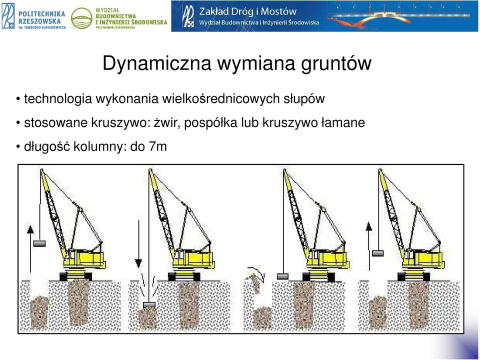 wielkośrednicowych słupów stosowane