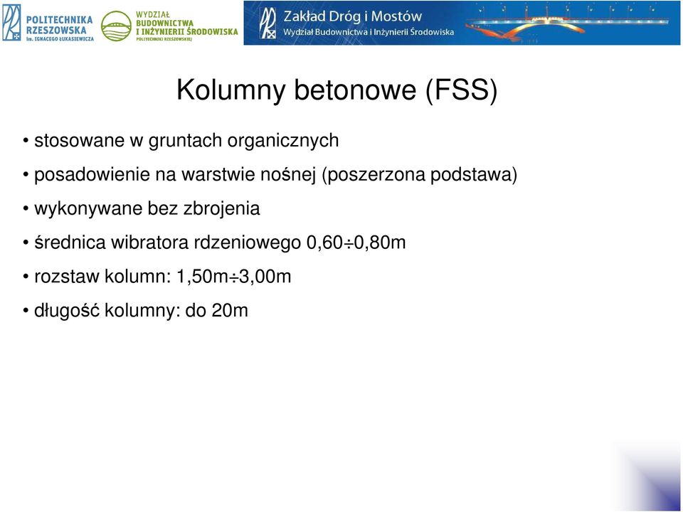 wykonywane bez zbrojenia średnica wibratora rdzeniowego