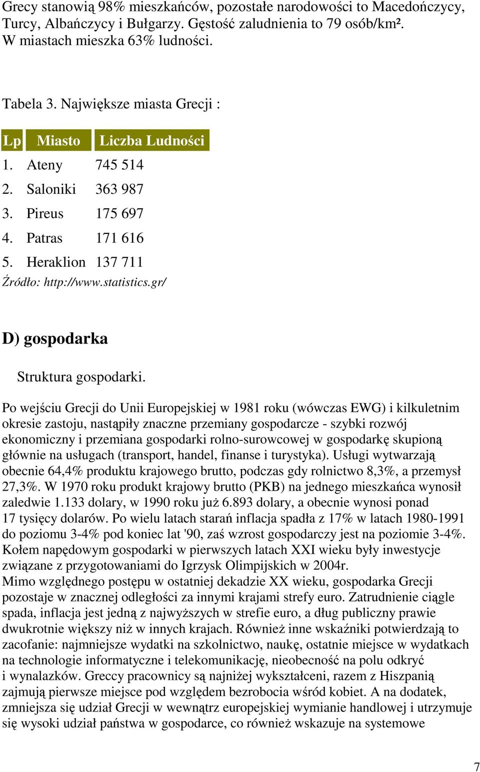 gr/ D) gospodarka Struktura gospodarki.