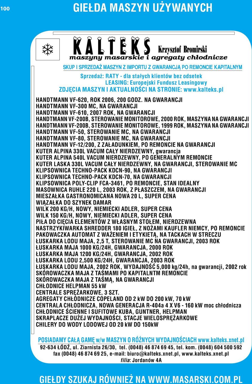 NA GWARANCJI HANDTMANN VF-300 MC, NA GWARANCJI HANDTMANN VF-610, 2007 ROK, NA GWARANCJI HANDTMANN VF-200B, STEROWANIE MONITOROWE, 2000 ROK, MASZYNA NA GWARANCJI HANDTMANN VF-200B, STEROWANIE