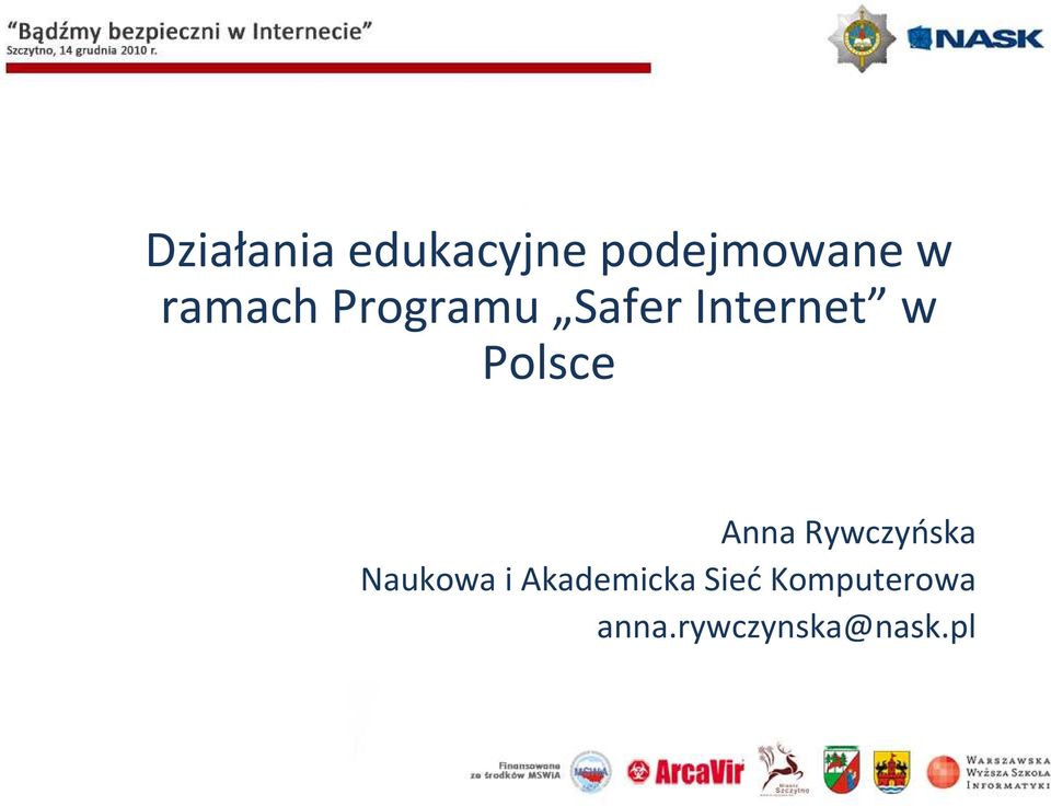 Polsce Anna Rywczyńska Naukowa i