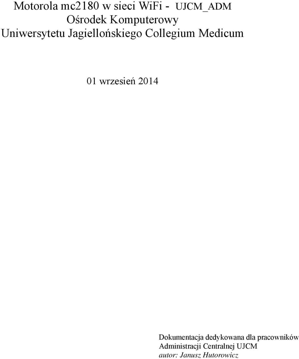 Medicum 01 wrzesień 2014 Dokumentacja dedykowana dla