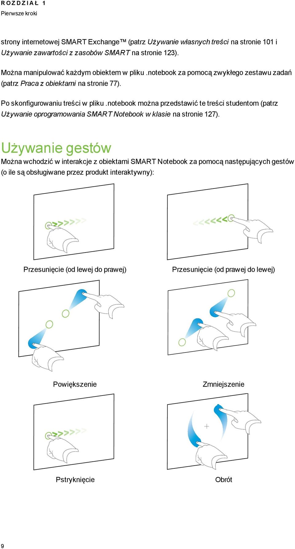 ntebk mżna przedstawić te treści studentm (patrz Używanie prramwania SMART Ntebk w klasie na strnie 127).