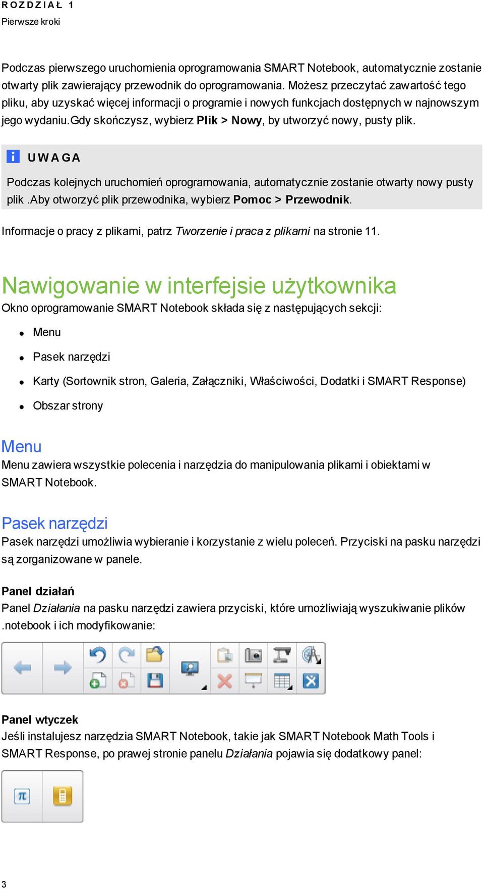 Pdczas klejnych uruchmień prramwania, autmatycznie zstanie twarty nwy pusty plik.aby twrzyć plik przewdnika, wybierz Pmc > Przewdnik.