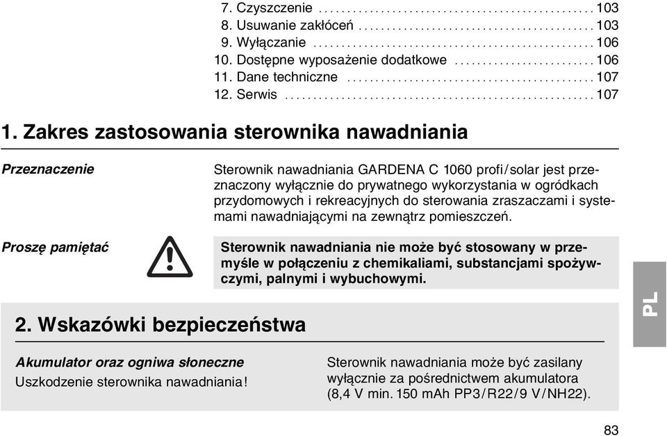 . Serwis....................................................... 107 1.