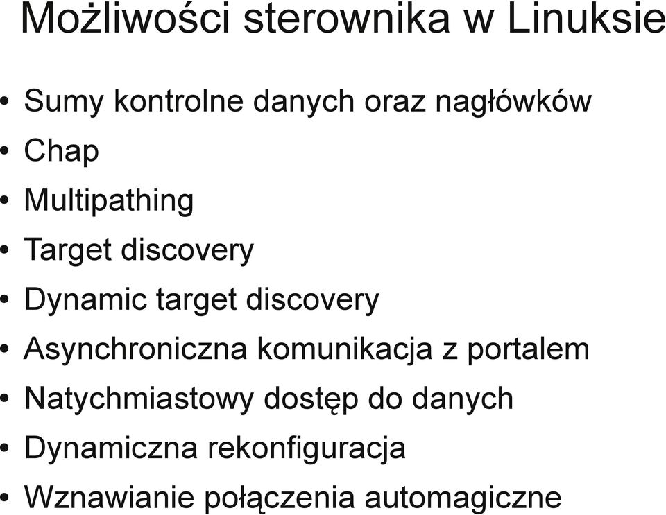 discovery Asynchroniczna komunikacja z portalem Natychmiastowy