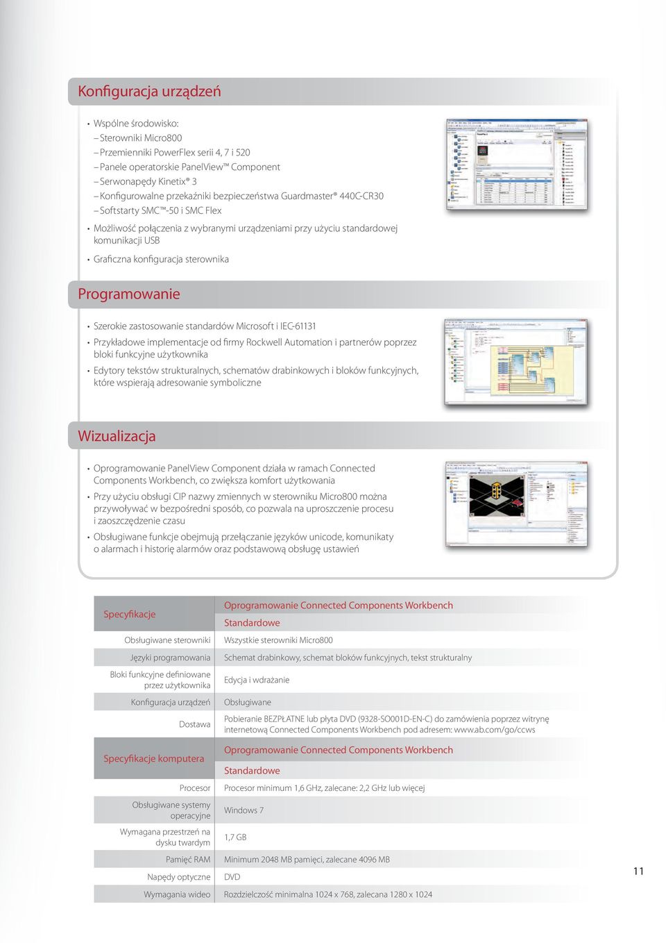 Programowanie Szerokie zastosowanie standardów Microsoft i IEC-61131 Przykładowe implementacje od firmy Rockwell Automation i partnerów poprzez bloki funkcyjne użytkownika Edytory tekstów