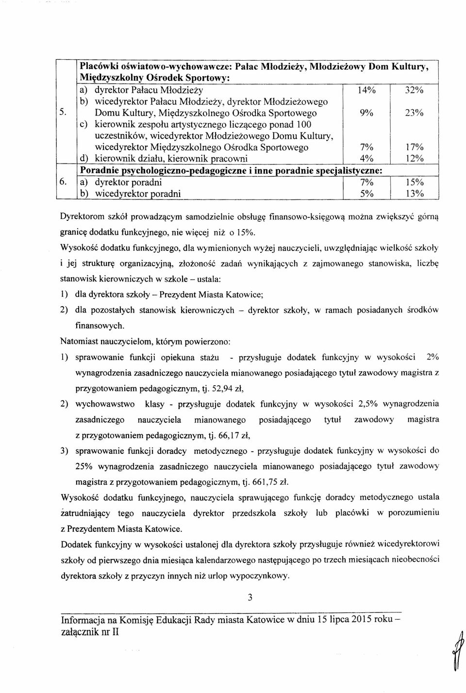 Ośrodka Sportowego 7% 17% d) kierownik działu, kierownik pracowni 4% 12% Poradnie psychologiczno-pedagogiczne i inne poradnie specjalistyczne: 6.