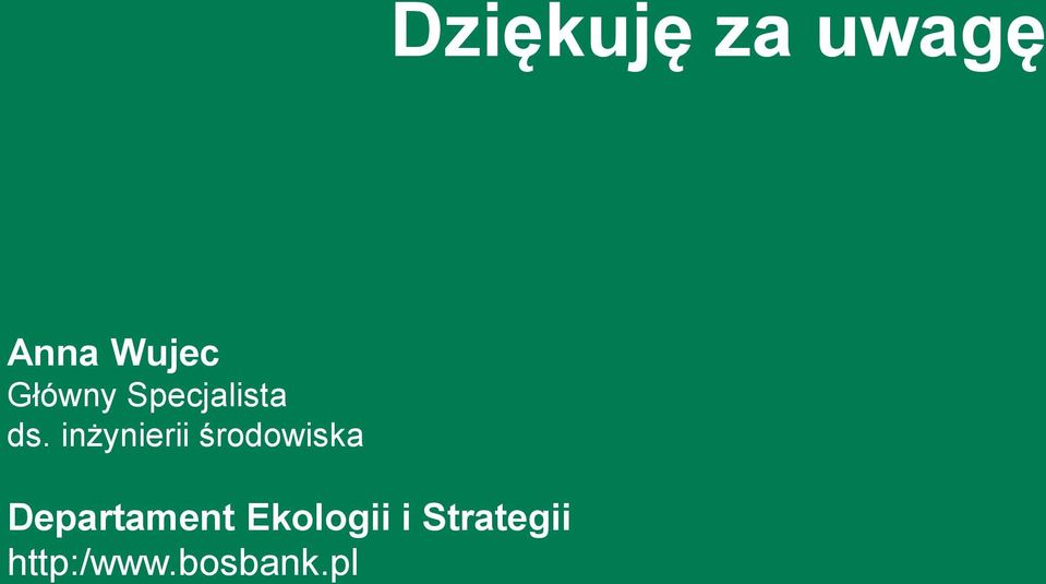 inżynierii środowiska