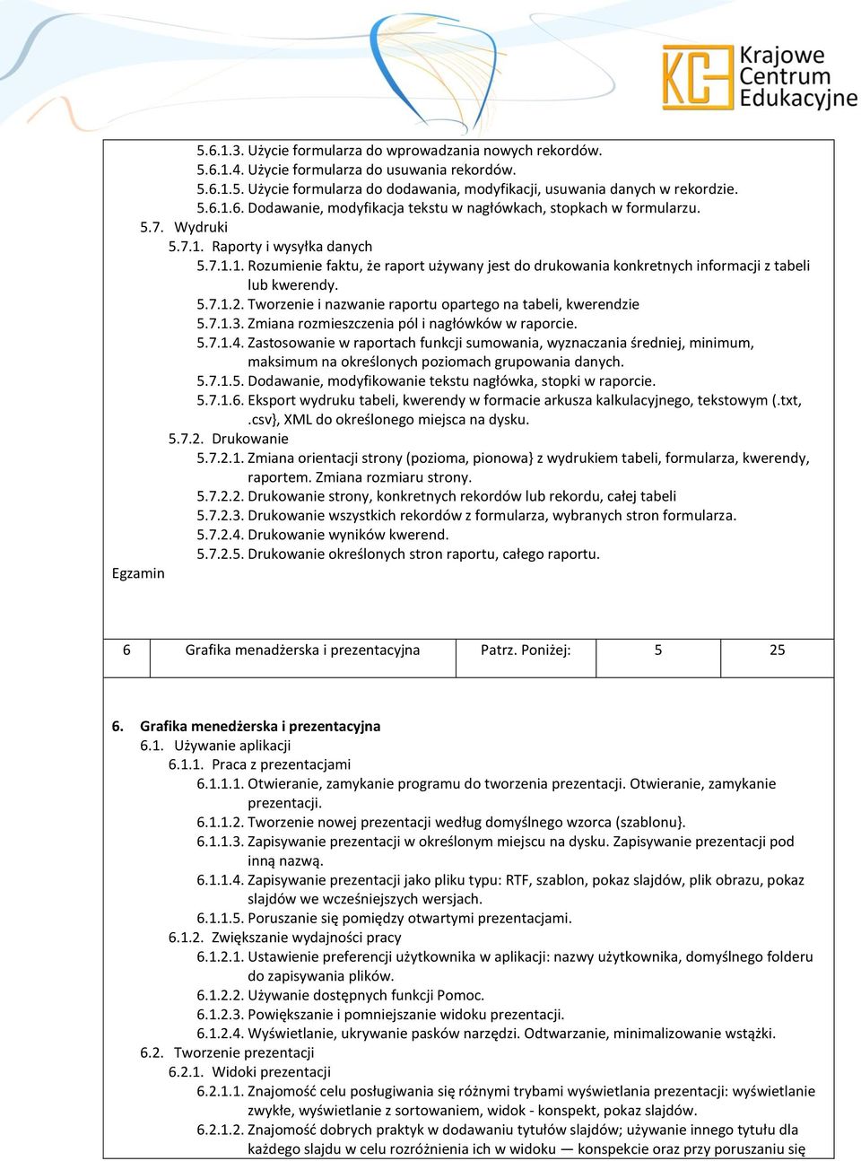 Tworzenie i nazwanie raportu opartego na tabeli, kwerendzie 5.7.1.3. Zmiana rozmieszczenia pól i nagłówków w raporcie. 5.7.1.4.