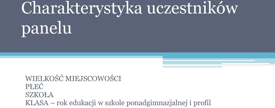 PŁEĆ SZKOŁA KLASA rok edukacji