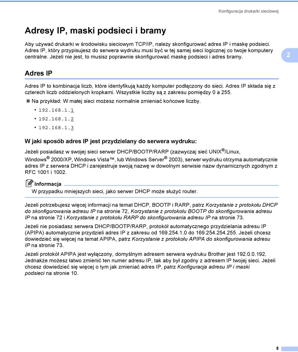 2 Adres IP 2 Adres IP to kombinacja liczb, które identyfikują każdy komputer podłączony do sieci. Adres IP składa się z czterech liczb oddzielonych kropkami.