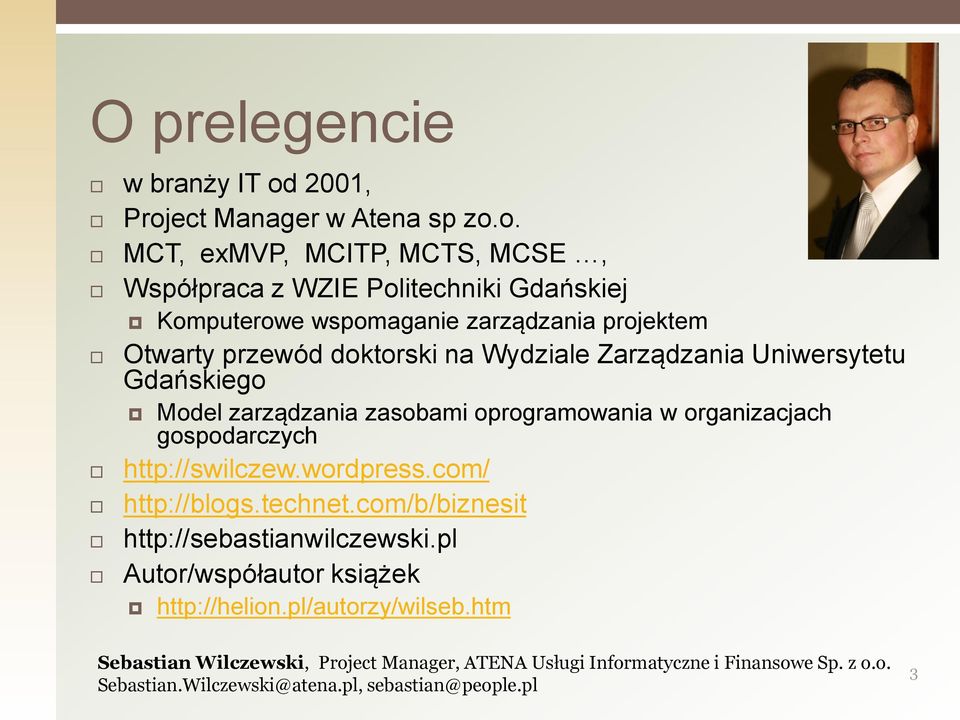ect Manager w Atena sp zo.