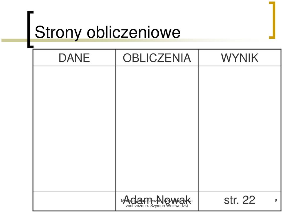 Materiały Adam
