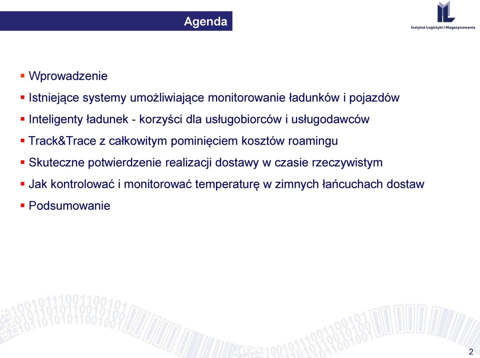 pominięciem kosztów roamingu Skuteczne potwierdzenie realizacji dostawy w czasie