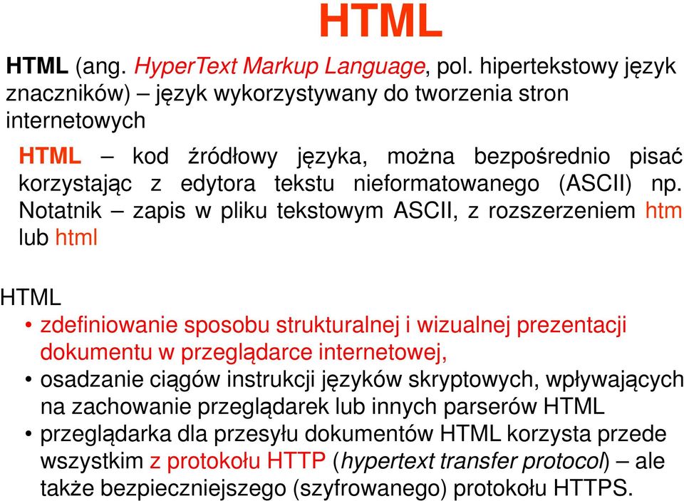 nieformatowanego (ASCII) np.