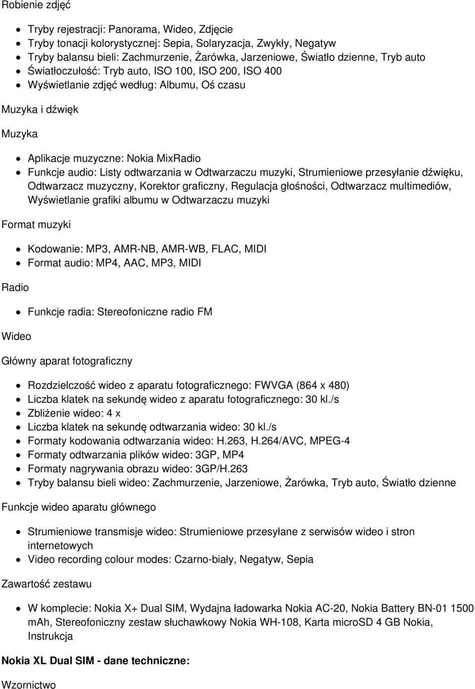 Odtwarzaczu muzyki, Strumieniowe przesyłanie dźwięku, Odtwarzacz muzyczny, Korektor graficzny, Regulacja głośności, Odtwarzacz multimediów, Wyświetlanie grafiki albumu w Odtwarzaczu muzyki Format
