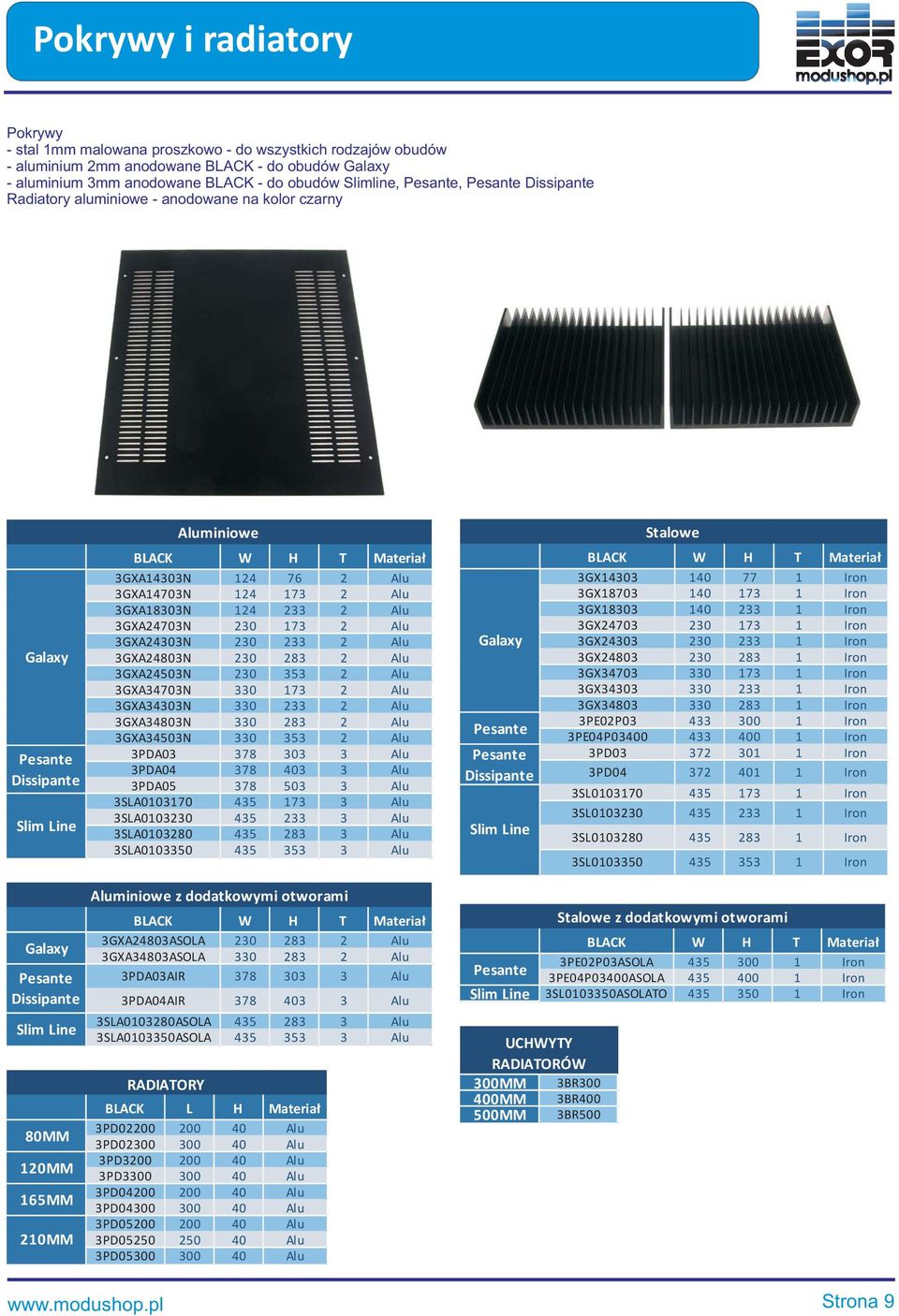 173 2 Alu 3GXA24303N 230 233 2 Alu 3GXA24803N 230 283 2 Alu 3GXA24503N 230 353 2 Alu 3GXA34703N 330 173 2 Alu 3GXA34303N 330 233 2 Alu 3GXA34803N 330 283 2 Alu 3GXA34503N 330 353 2 Alu 3PDA03 378 303