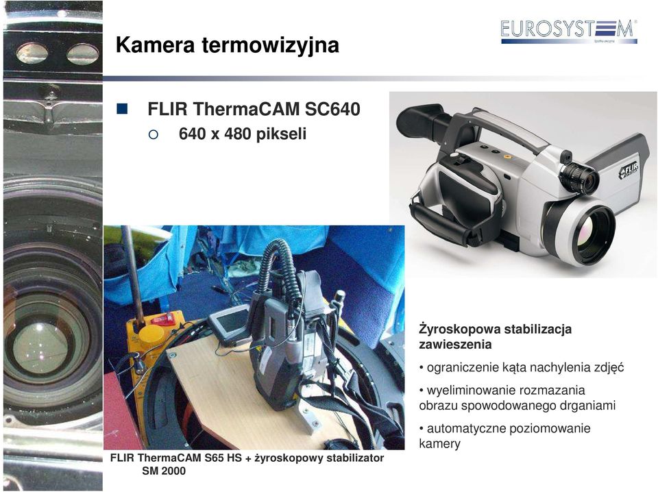 zdjęć wyeliminowanie rozmazania obrazu spowodowanego drganiami FLIR