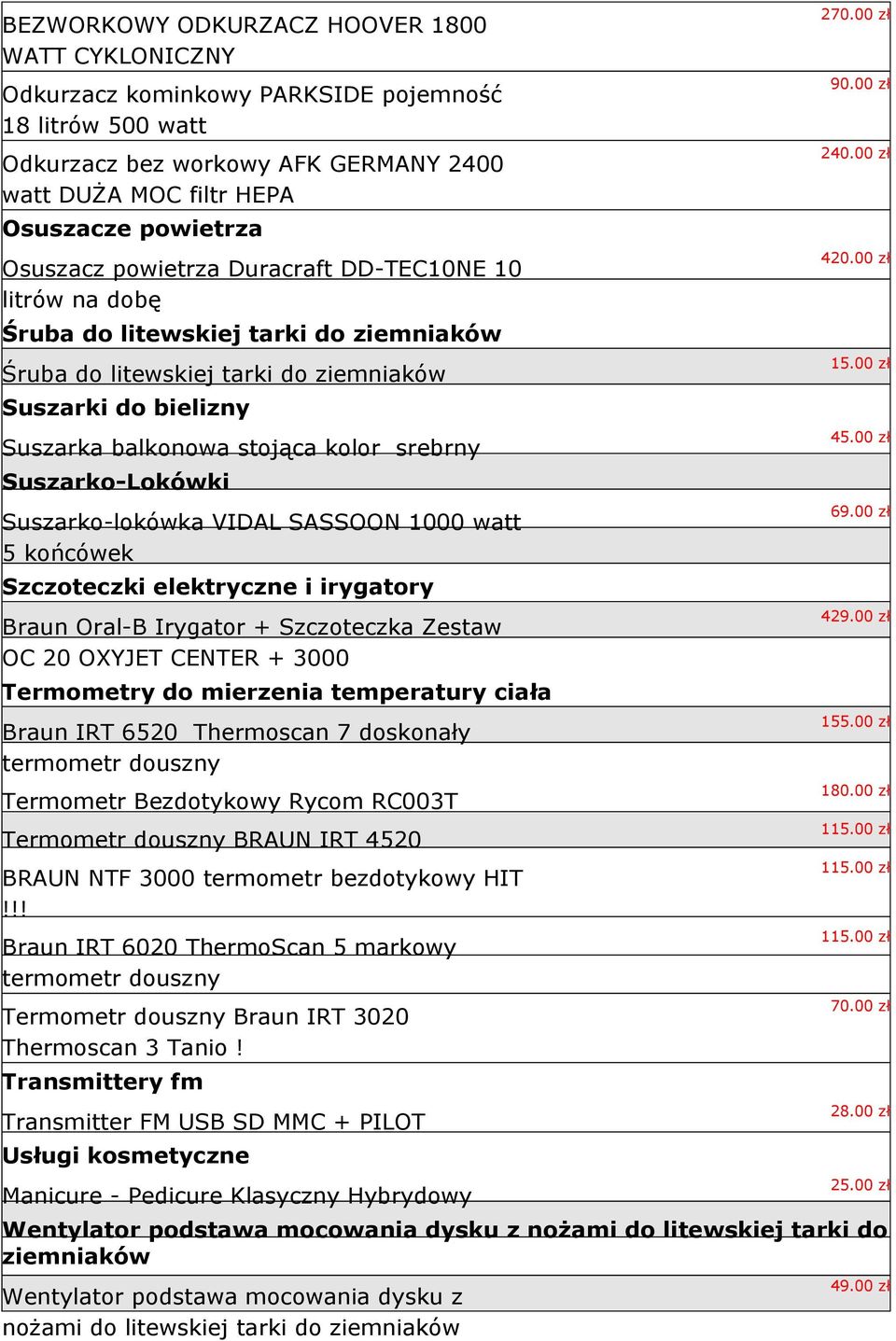 Suszarko-lokówka VIDAL SASSOON 1000 watt 5 końcówek Szczoteczki elektryczne i irygatory Braun Oral-B Irygator + Szczoteczka Zestaw OC 20 OXYJET CENTER + 3000 Termometry do mierzenia temperatury ciała