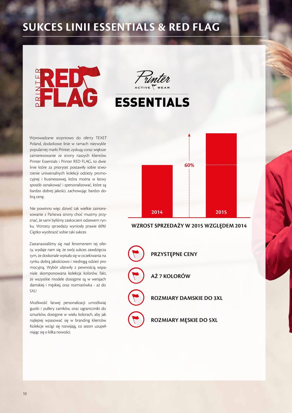 Printer Essentials i Printer RED FLAG, to dwie linie które za priorytet postawiły sobie stworzenie uniwersalnych kolekcji odzieży promocyjnej i businessowej, która można w łatwy sposób oznakować i