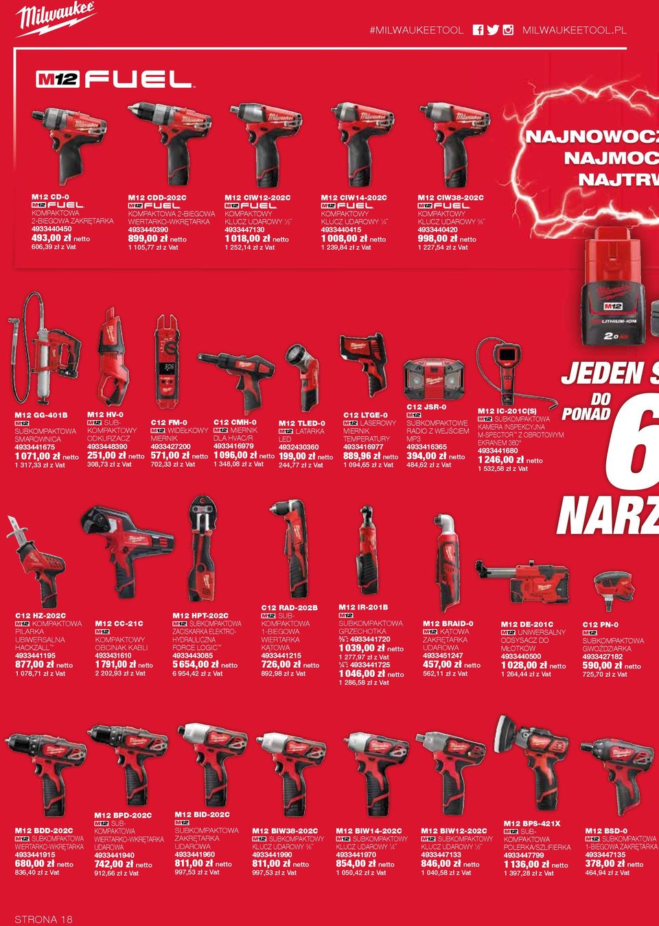 zł z Vat KOMPAKTOWY KLUCZ UDAROWY 1 2 4933447130 1 018,00 zł netto 1 252,14 zł z Vat KOMPAKTOWY KLUCZ UDAROWY 1 4 4933440415 1 008,00 zł netto 1 239,84 zł z Vat KOMPAKTOWY KLUCZ UDAROWY 3 8
