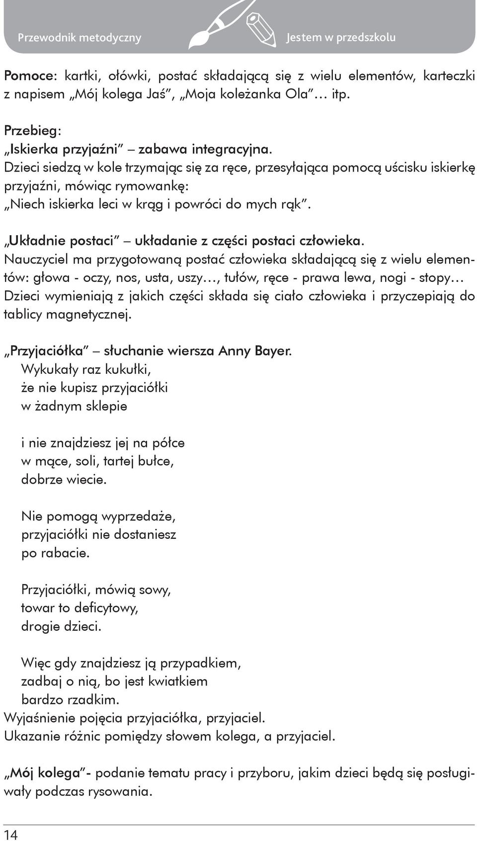 Układnie postaci układanie z części postaci człowieka.
