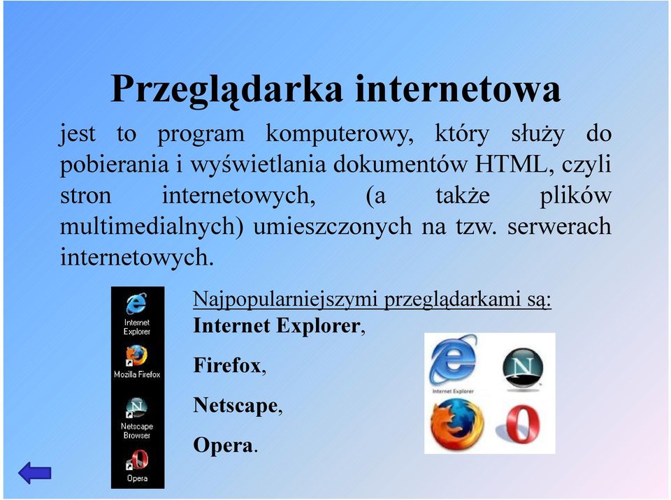 także plików multimedialnych) umieszczonych na tzw.