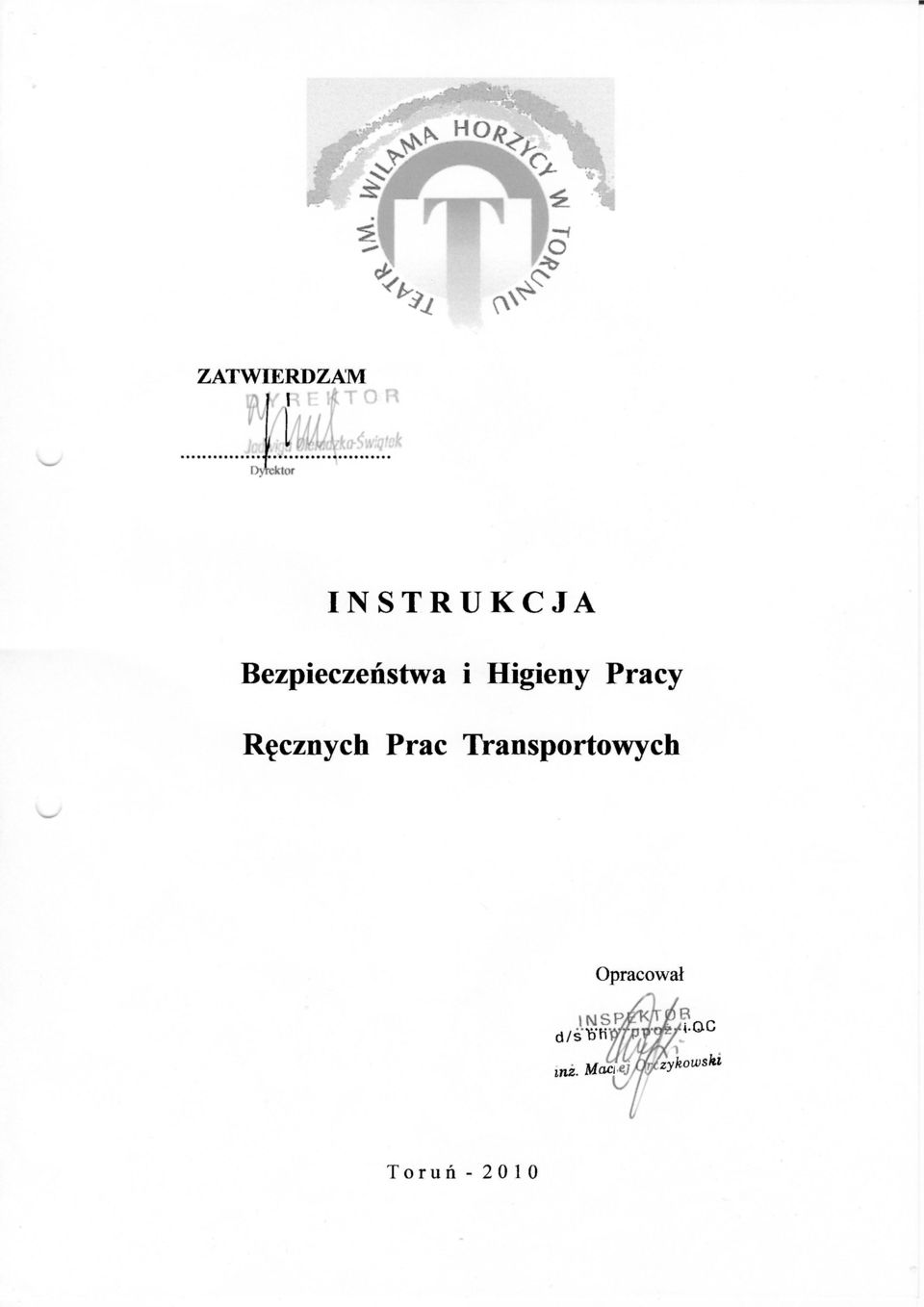 Ręcznych Prac Transportowych