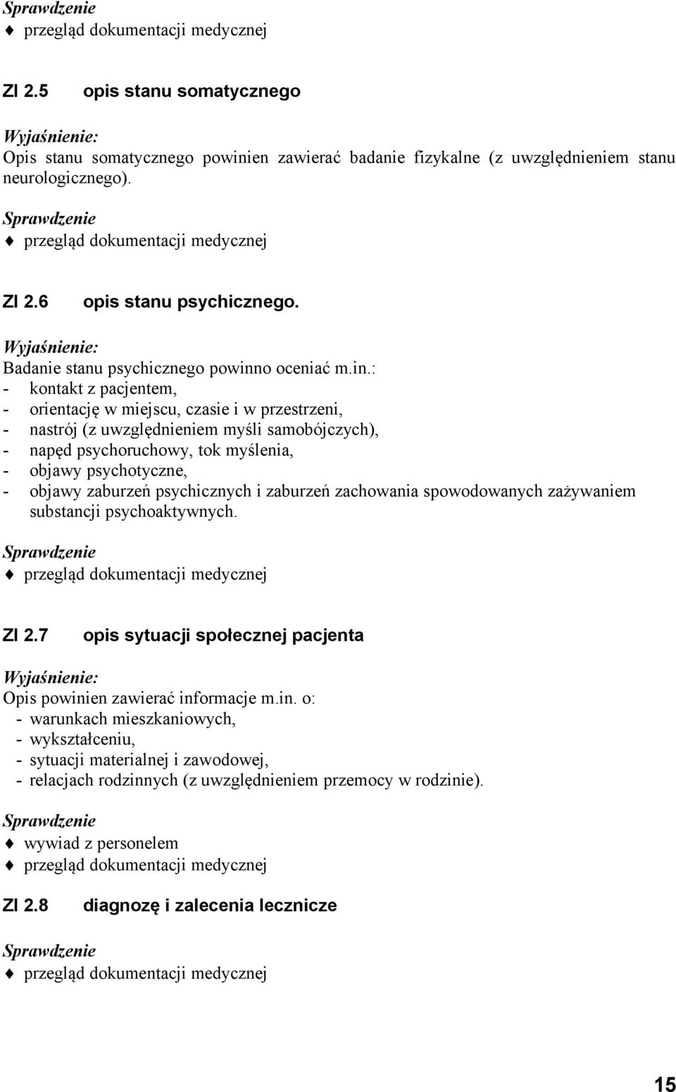 o oceniać m.in.