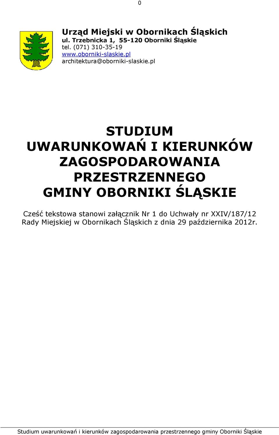 pl STUDIUM UWARUNKOWAŃ I KIERUNKÓW ZAGOSPODAROWANIA PRZESTRZENNEGO GMINY OBORNIKI Cześć