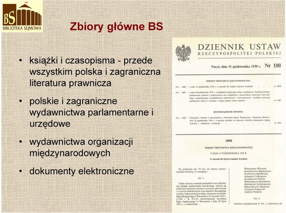 polskie i zagraniczne wydawnictwa parlamentarne i