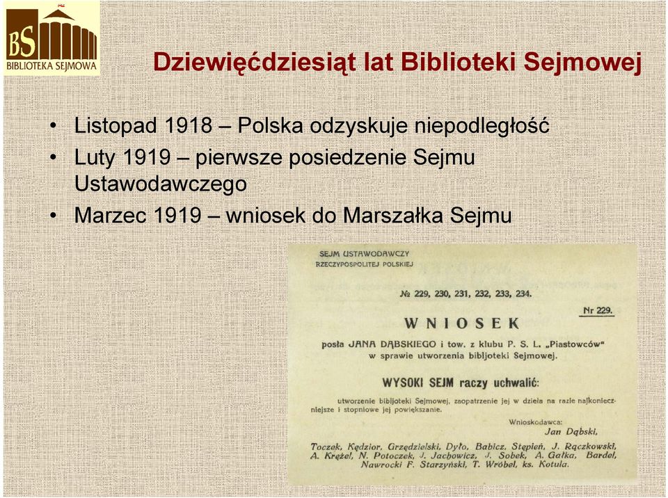 niepodległość Luty 1919 pierwsze