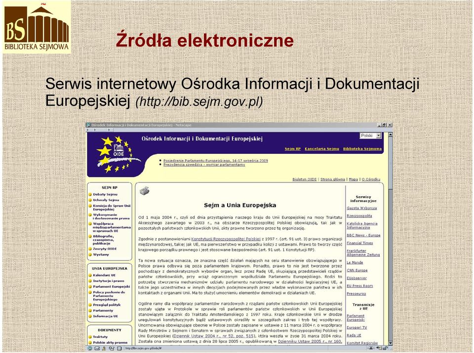 Informacji i Dokumentacji