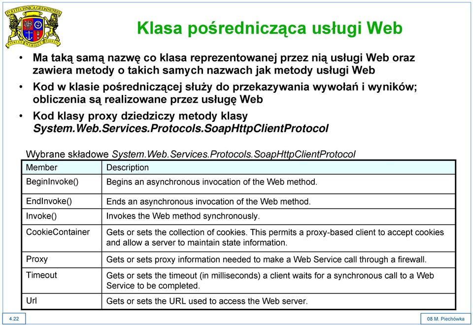 SoapHttpClientProtocol Wybrane składowe System.Web.Services.Protocols.