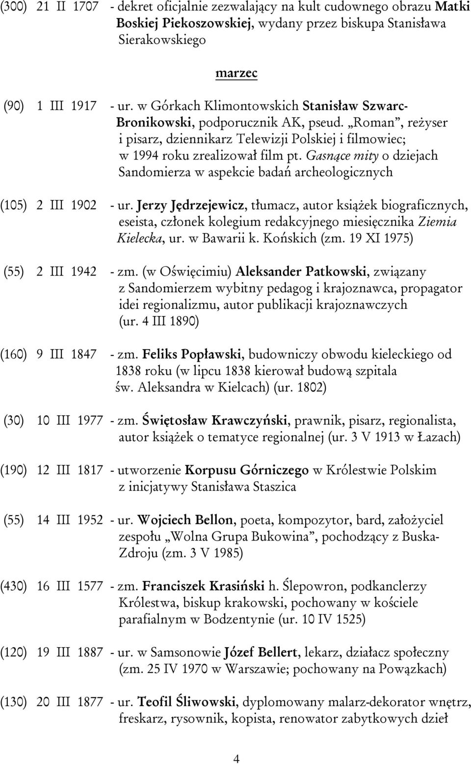 Gasnące mity o dziejach Sandomierza w aspekcie badań archeologicznych (105) 2 III 1902 - ur.